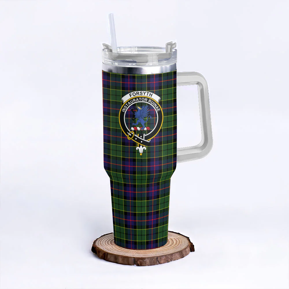 Scottish Forsyth Modern Clan Badge Tartan 40oz Tumbler