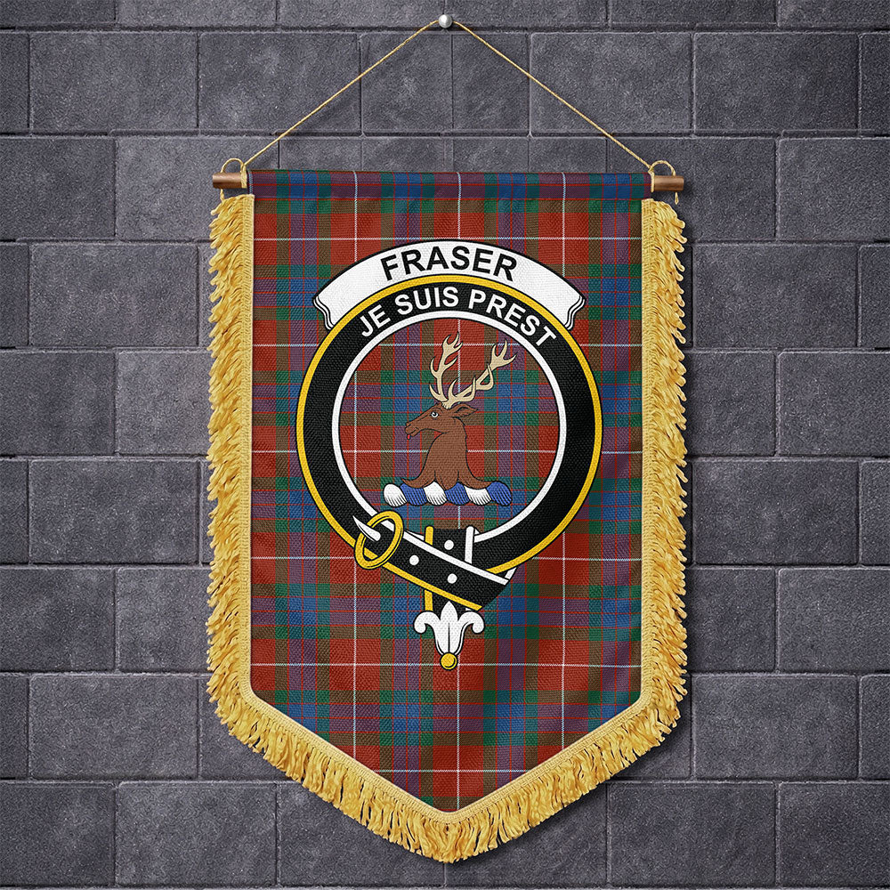 Scottish Fraser Ancient Clan Badge Tartan Wall Hanging Banner
