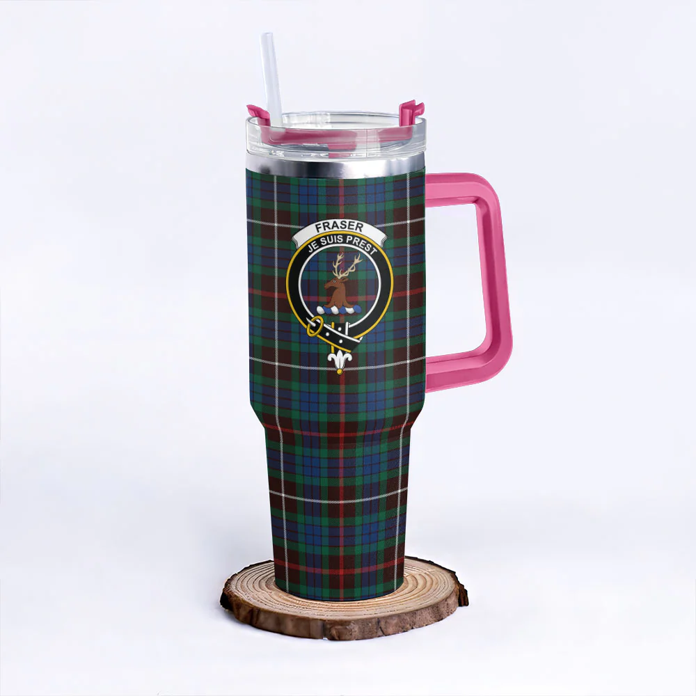 Scottish Fraser Hunting Ancient Clan Badge Tartan 40oz Tumbler - Image 7