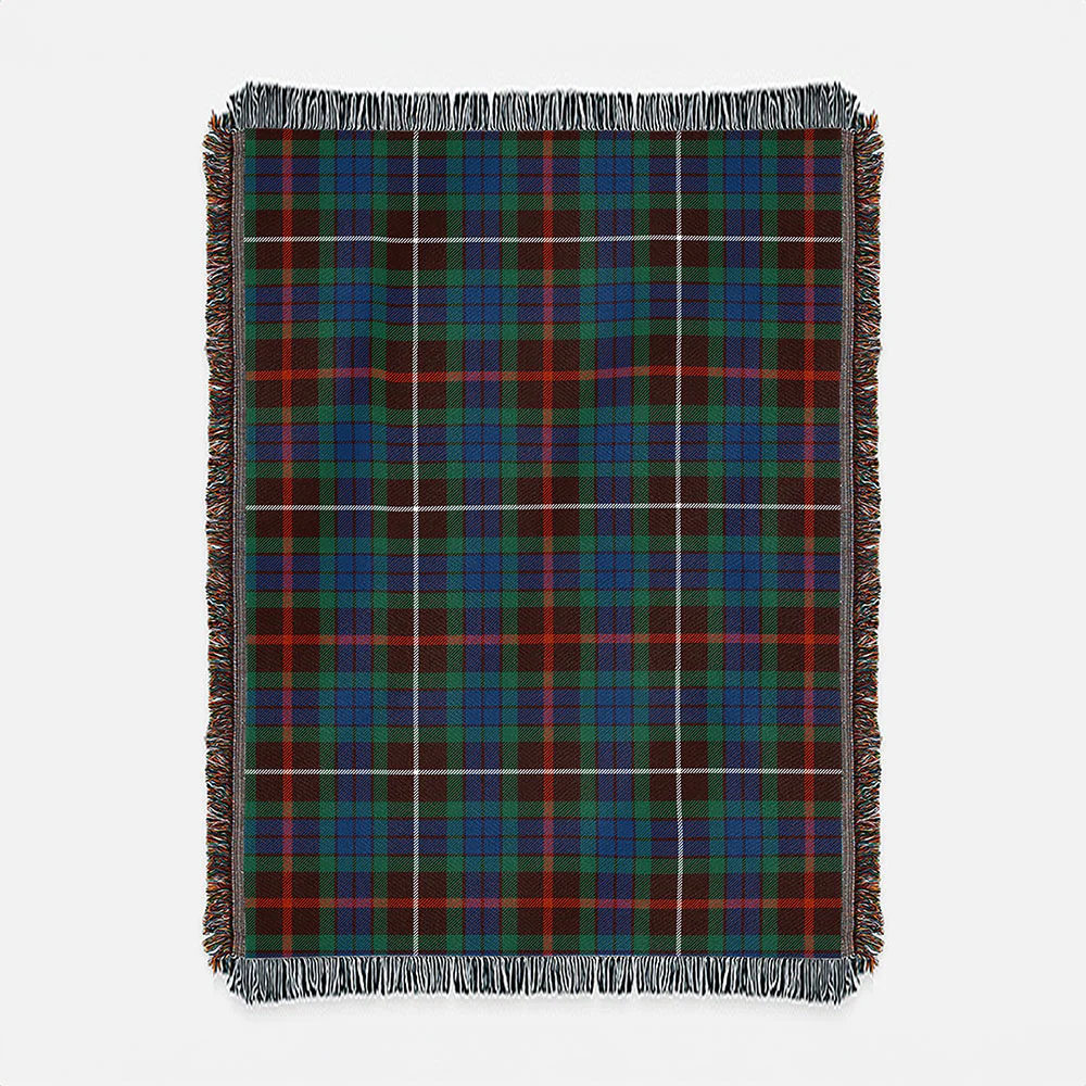 Scottish Fraser Hunting Ancient Clan Badge Tartan Woven Blanket