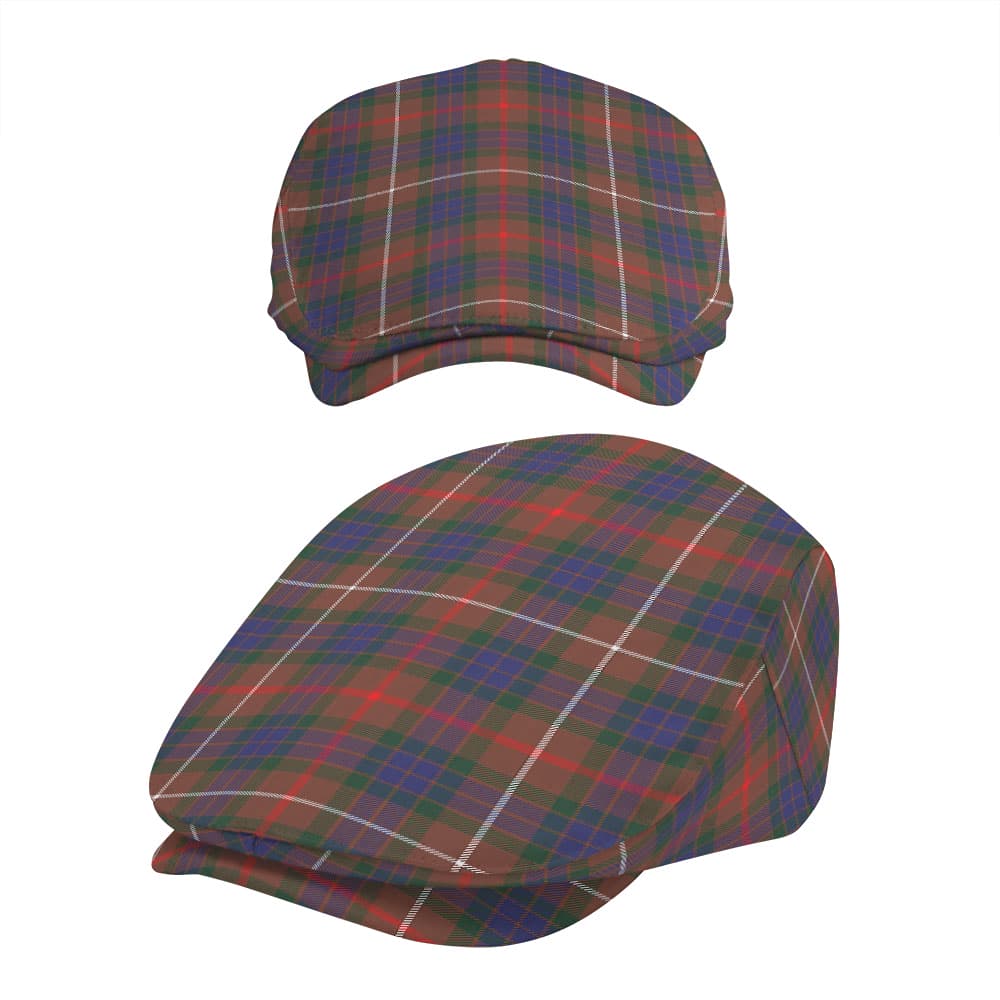 Scottish Fraser Hunting Modern Tartan Flat Cap - Image 5