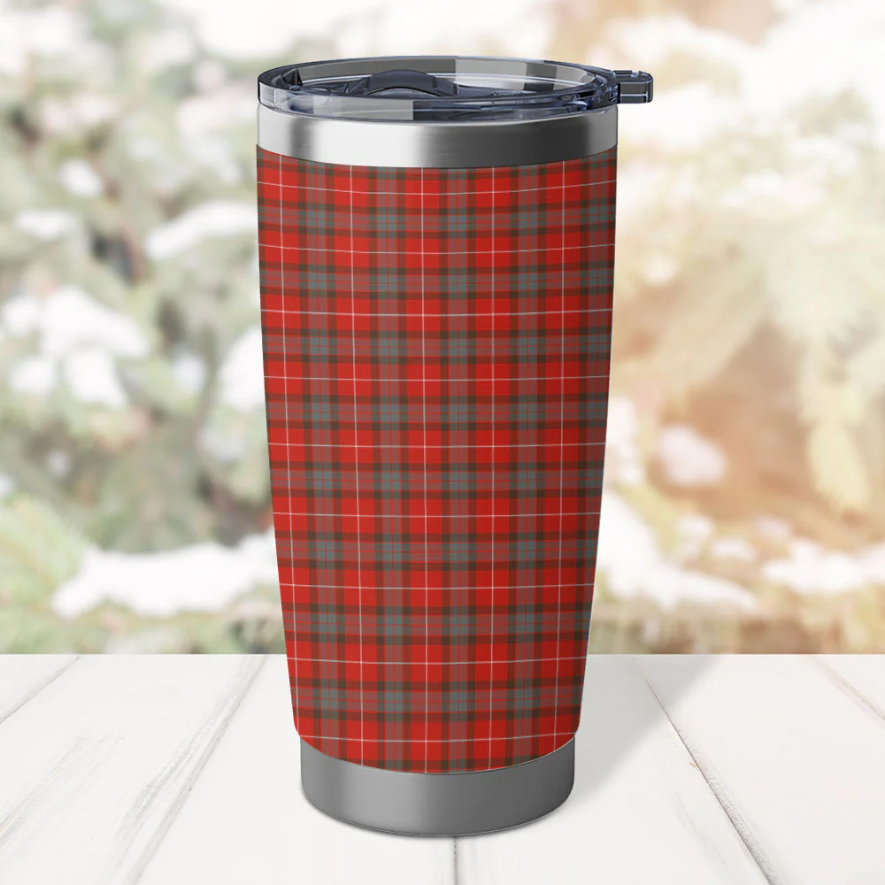 Scottish Fraser Weathered Clan Badge Tartan Tumbler - Image 3