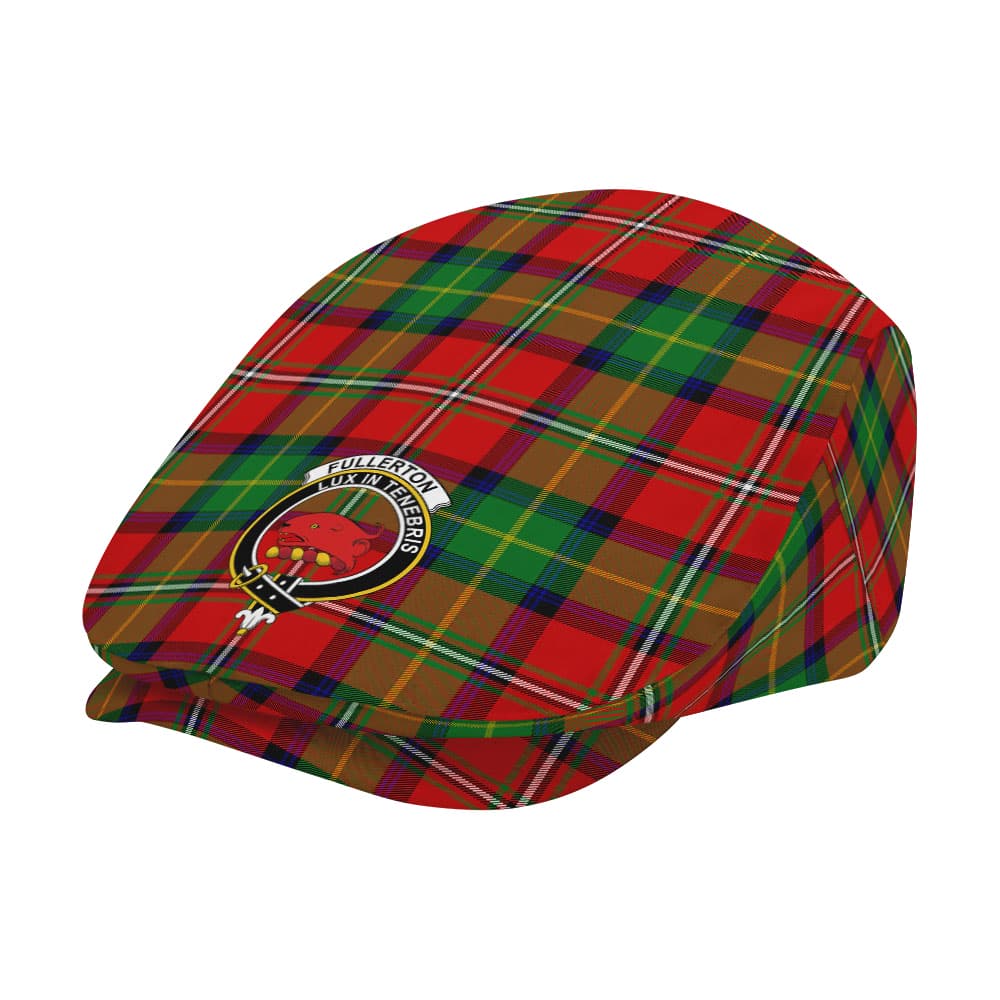 Scottish Fullerton Clan Badge Tartan Flat Cap - Image 2