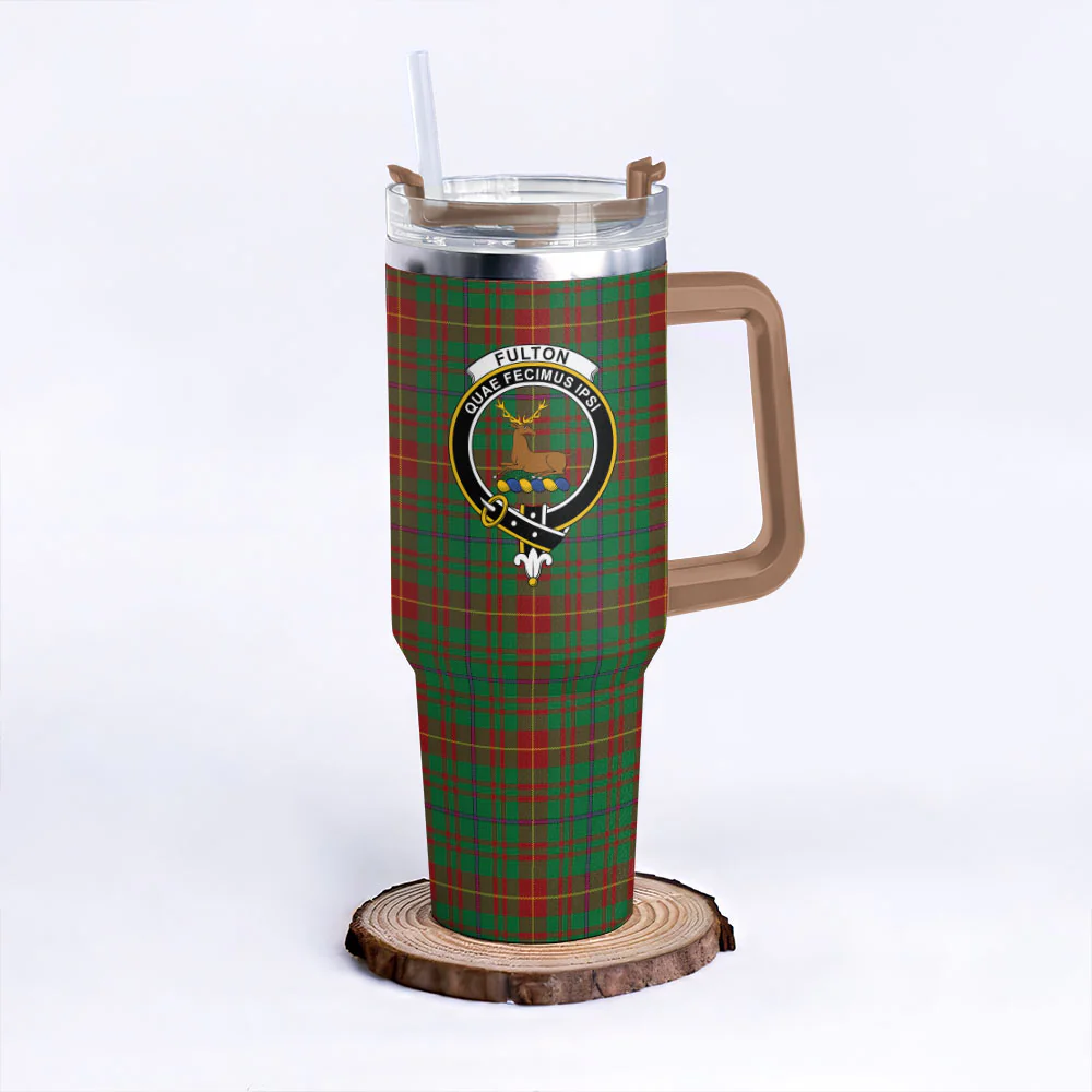 Scottish Fulton Clan Badge Tartan 40oz Tumbler - Image 9