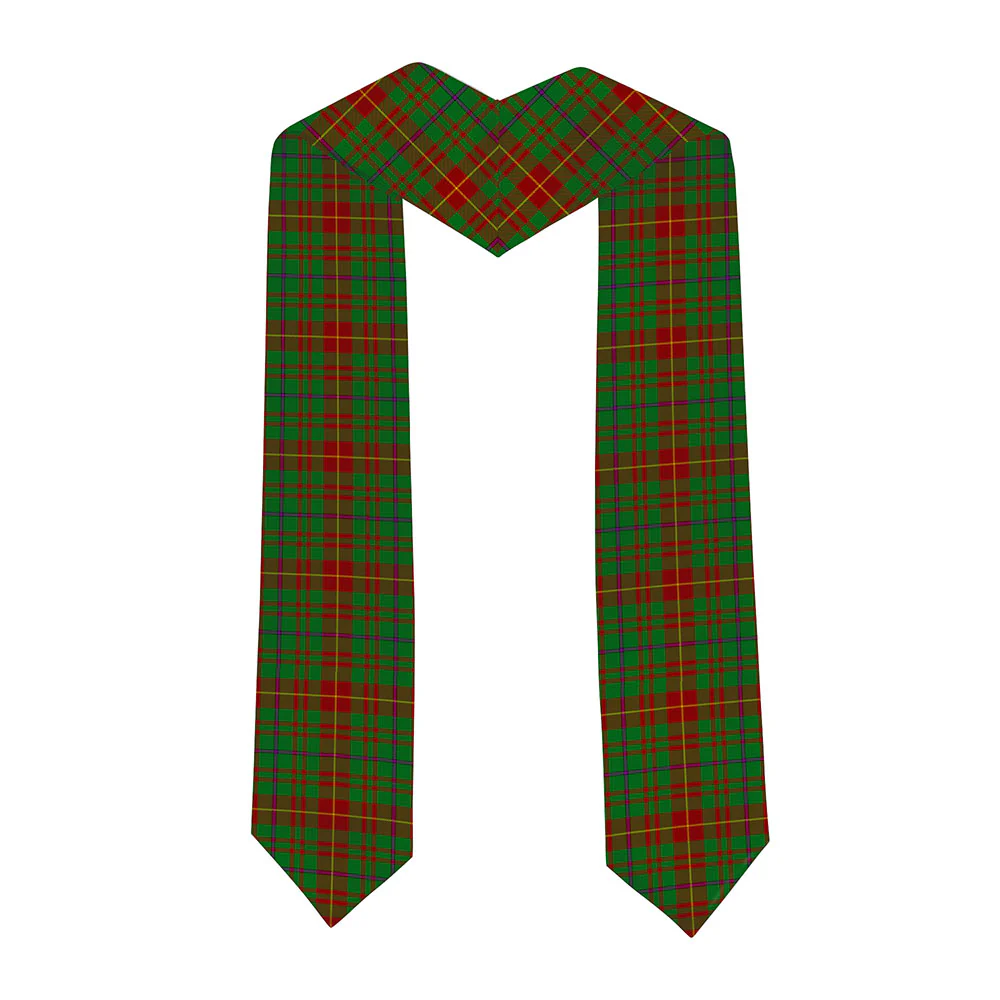 Scottish Fulton Clan Badge Tartan Graduation Stole Black Gold Honor - Image 2