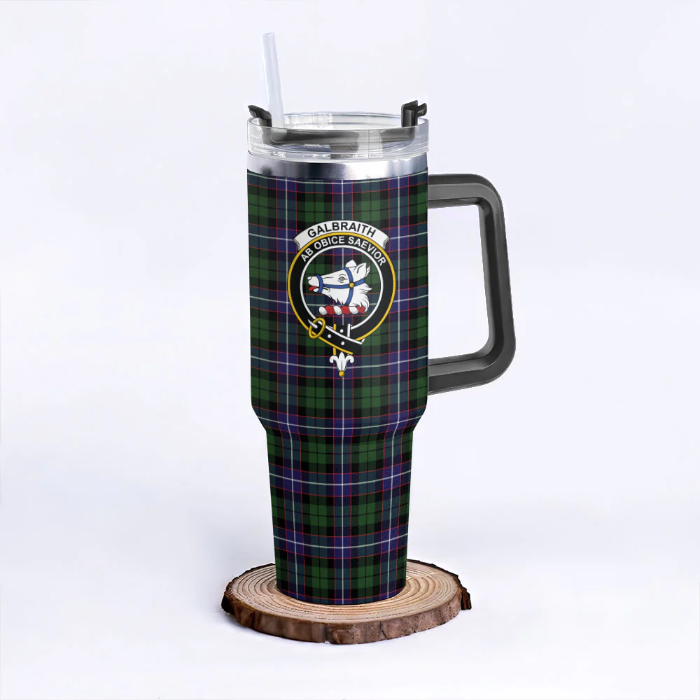 Scottish Galbraith Modern Clan Badge Tartan 40oz Tumbler - Image 3