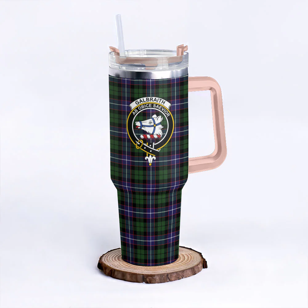 Scottish Galbraith Modern Clan Badge Tartan 40oz Tumbler - Image 4