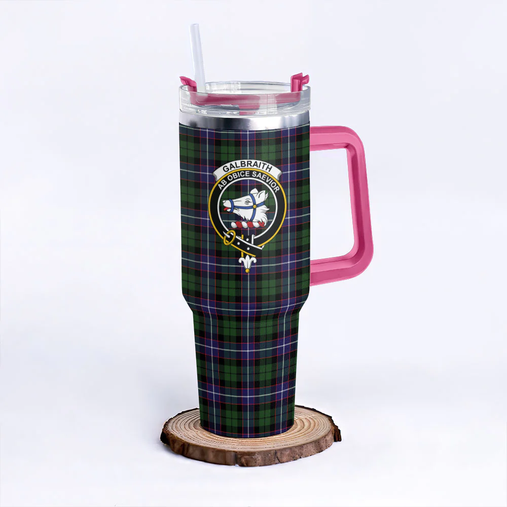 Scottish Galbraith Modern Clan Badge Tartan 40oz Tumbler - Image 7