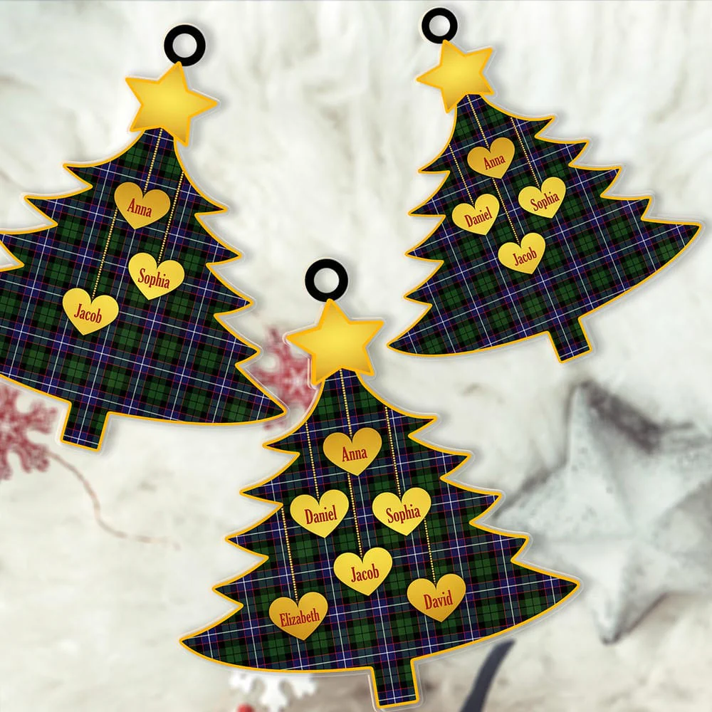 Scottish Galbraith Modern Tartan Ornament Custom Family Christmas Tree - Image 2