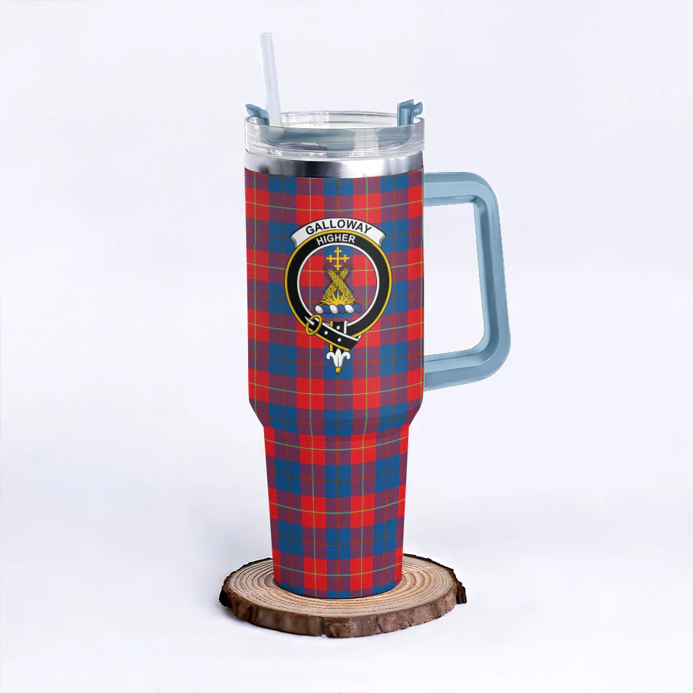 Scottish Galloway Red Clan Badge Tartan 40oz Tumbler - Image 5