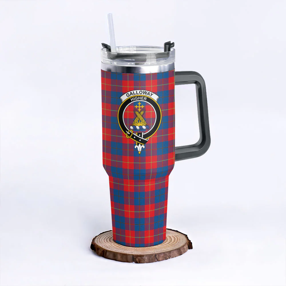 Scottish Galloway Red Clan Badge Tartan 40oz Tumbler - Image 6