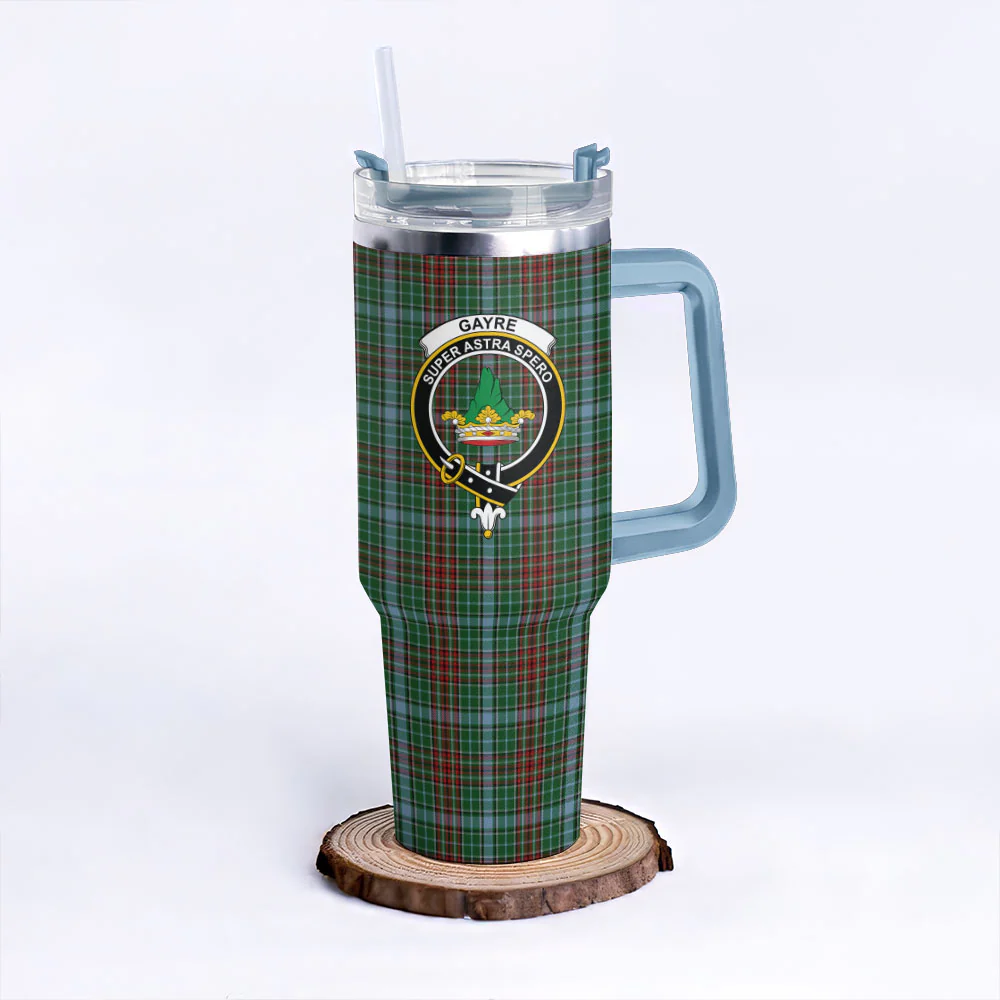 Scottish Gayre Clan Badge Tartan 40oz Tumbler - Image 5