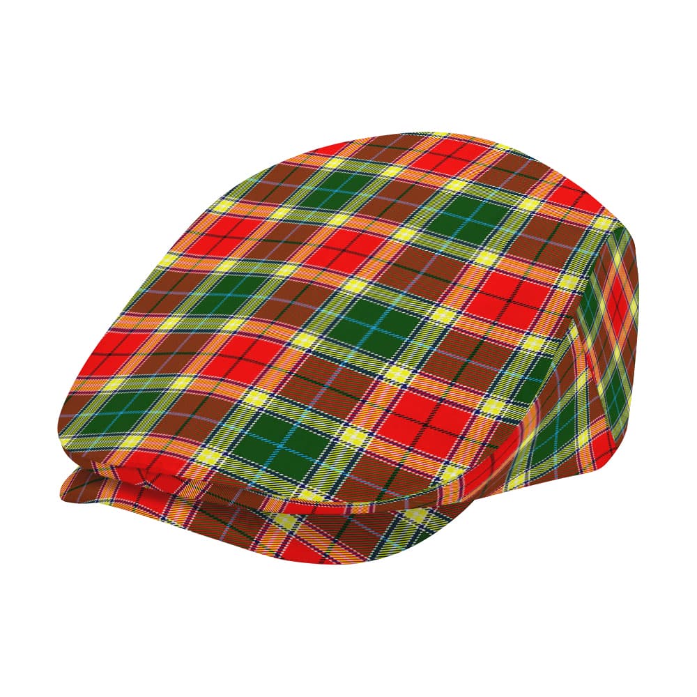 Scottish Gibbs Tartan Flat Cap - Image 2