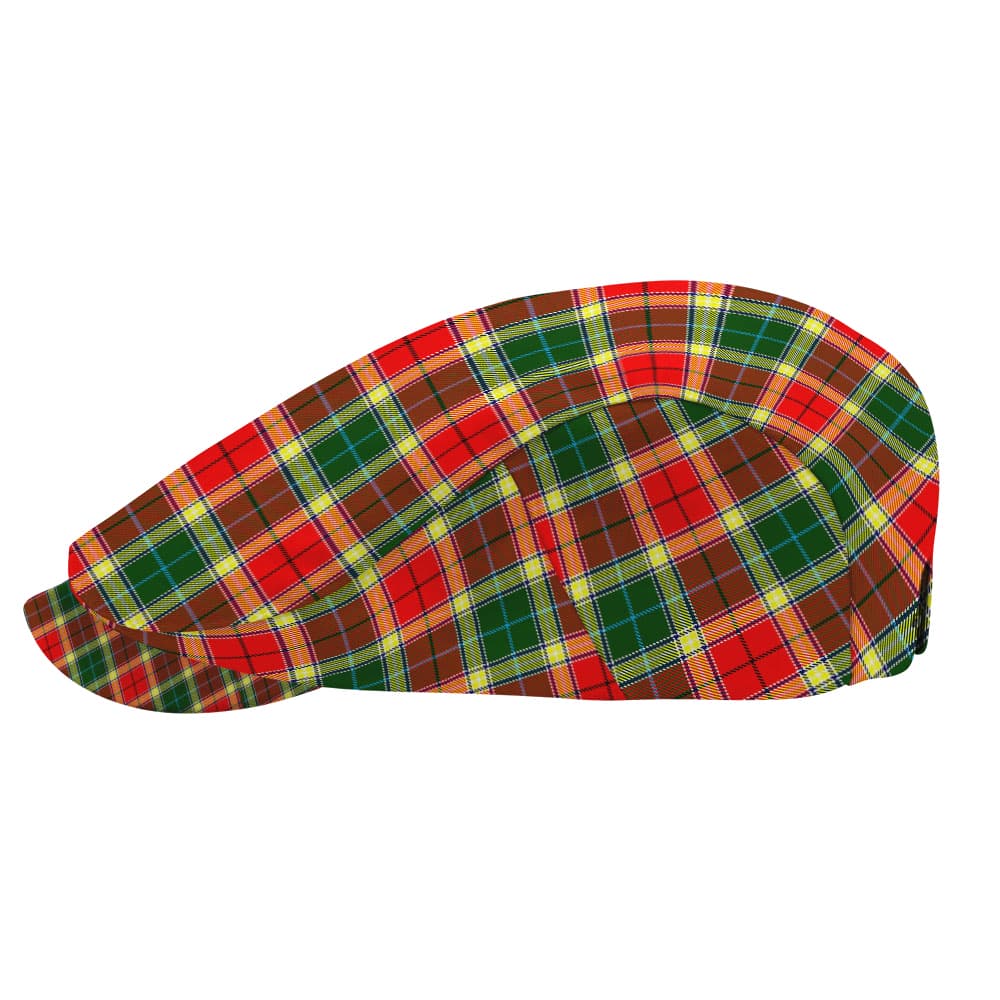 Scottish Gibbs Tartan Flat Cap - Image 3