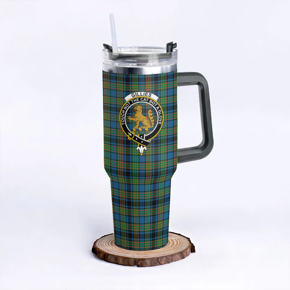 Scottish Gillies Ancient Clan Badge Tartan 40oz Tumbler - Image 6