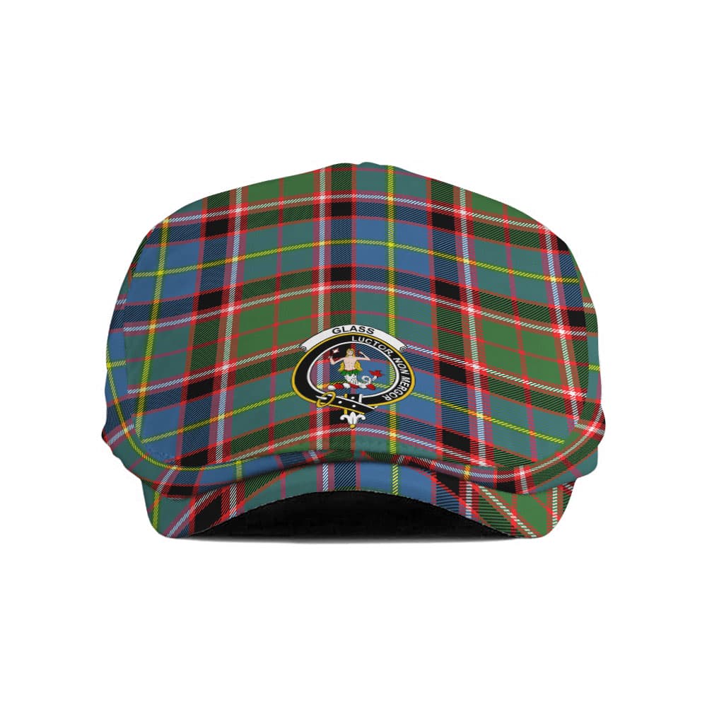 Scottish Glass Clan Badge Tartan Flat Cap