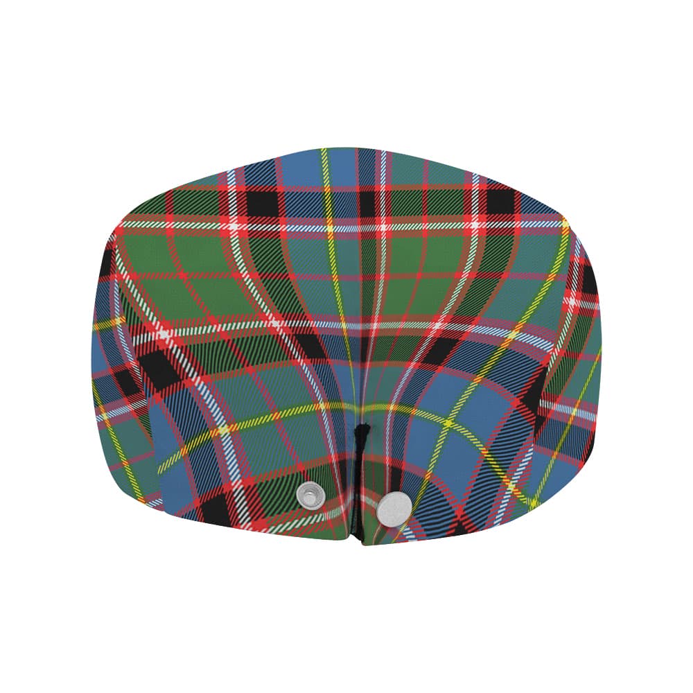 Scottish Glass Clan Badge Tartan Flat Cap - Image 4