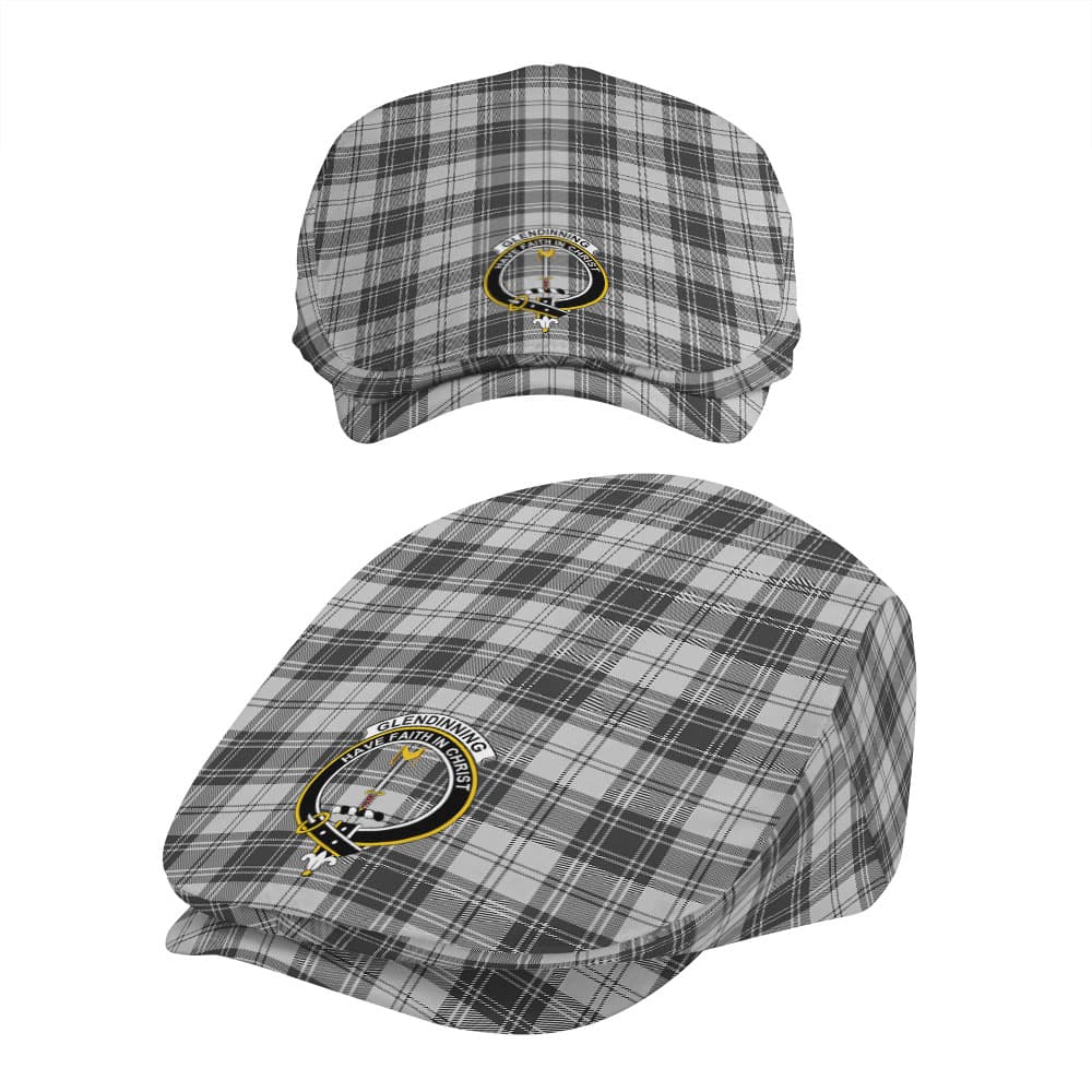 Scottish Glendinning Clan Badge Tartan Flat Cap - Image 5