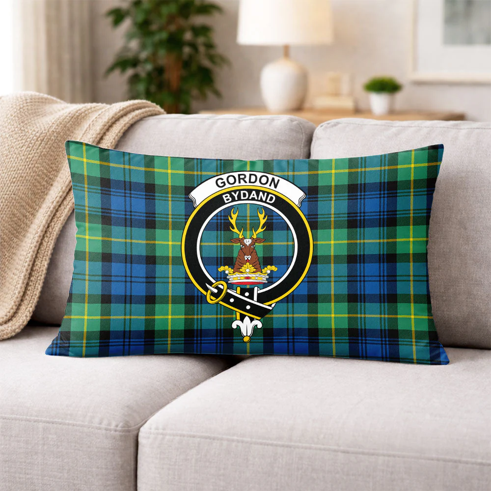 Scottish Gordon Ancient Clan Badge Tartan Pillow Case - Image 3
