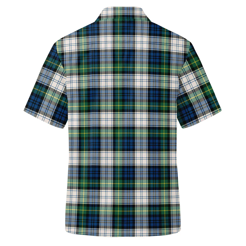 Scottish Gordon Dress Ancient Clan Badge Tartan Short Sleeve Work Shirt - Image 3