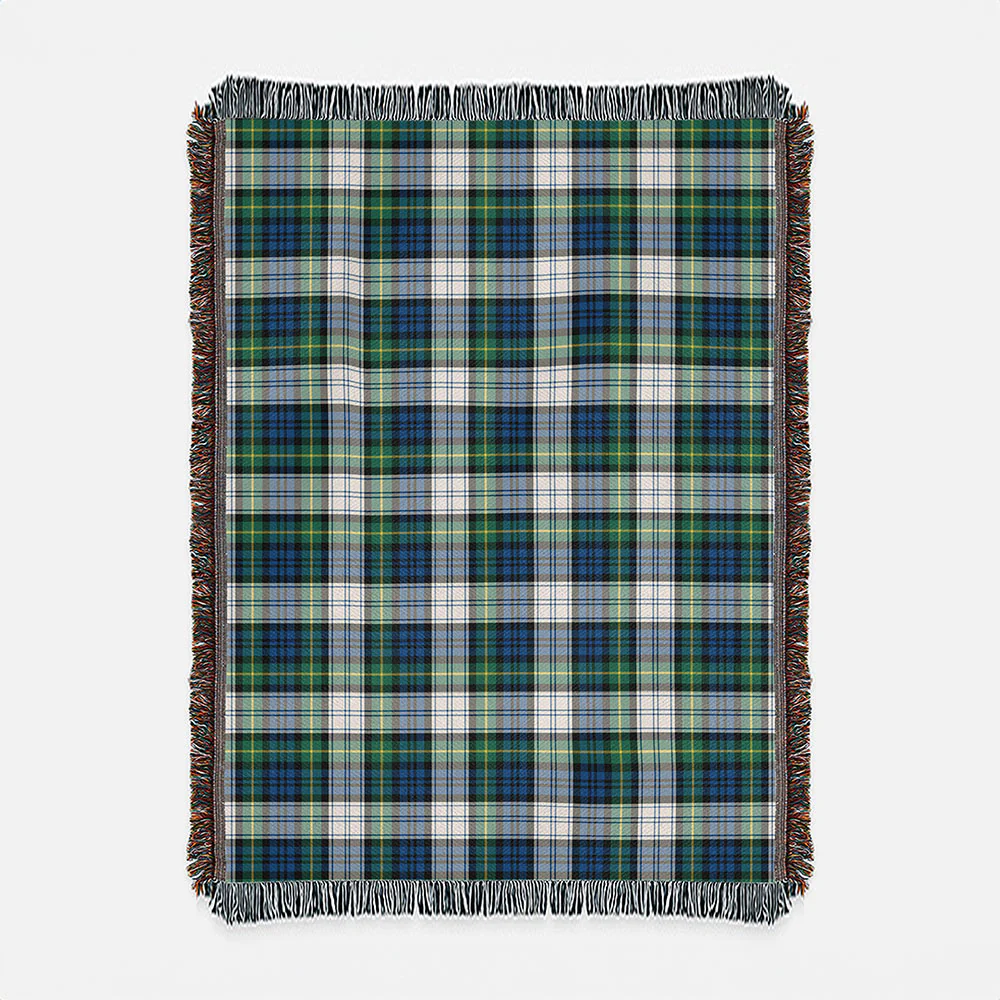 Scottish Gordon Dress Ancient Clan Badge Tartan Woven Blanket