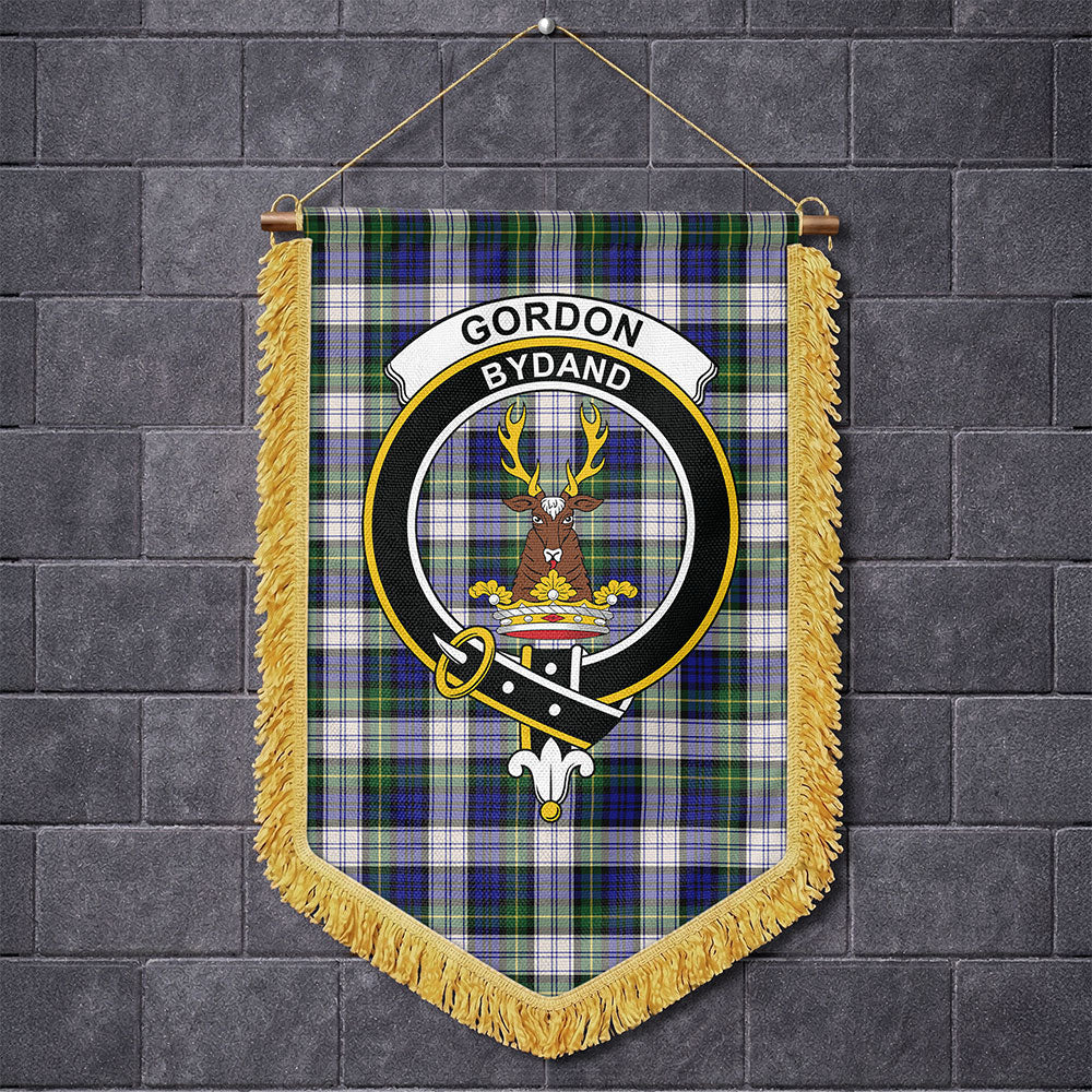 Scottish Gordon Dress Modern Clan Badge Tartan Wall Hanging Banner