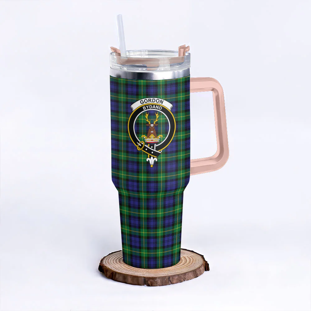 Scottish Gordon Modern Clan Badge Tartan 40oz Tumbler - Image 4