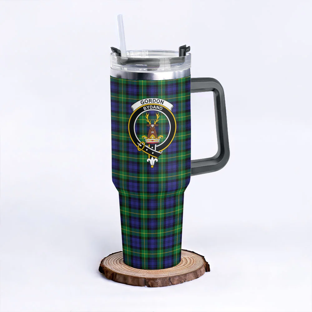 Scottish Gordon Modern Clan Badge Tartan 40oz Tumbler - Image 6