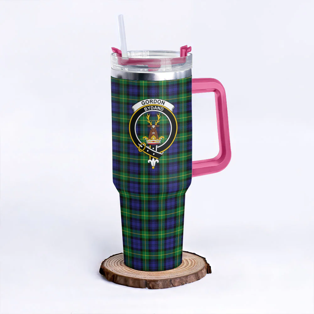 Scottish Gordon Modern Clan Badge Tartan 40oz Tumbler - Image 7
