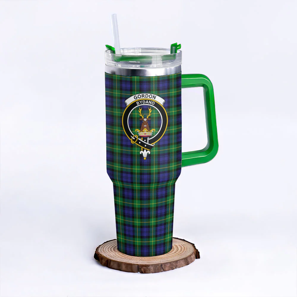 Scottish Gordon Modern Clan Badge Tartan 40oz Tumbler - Image 8