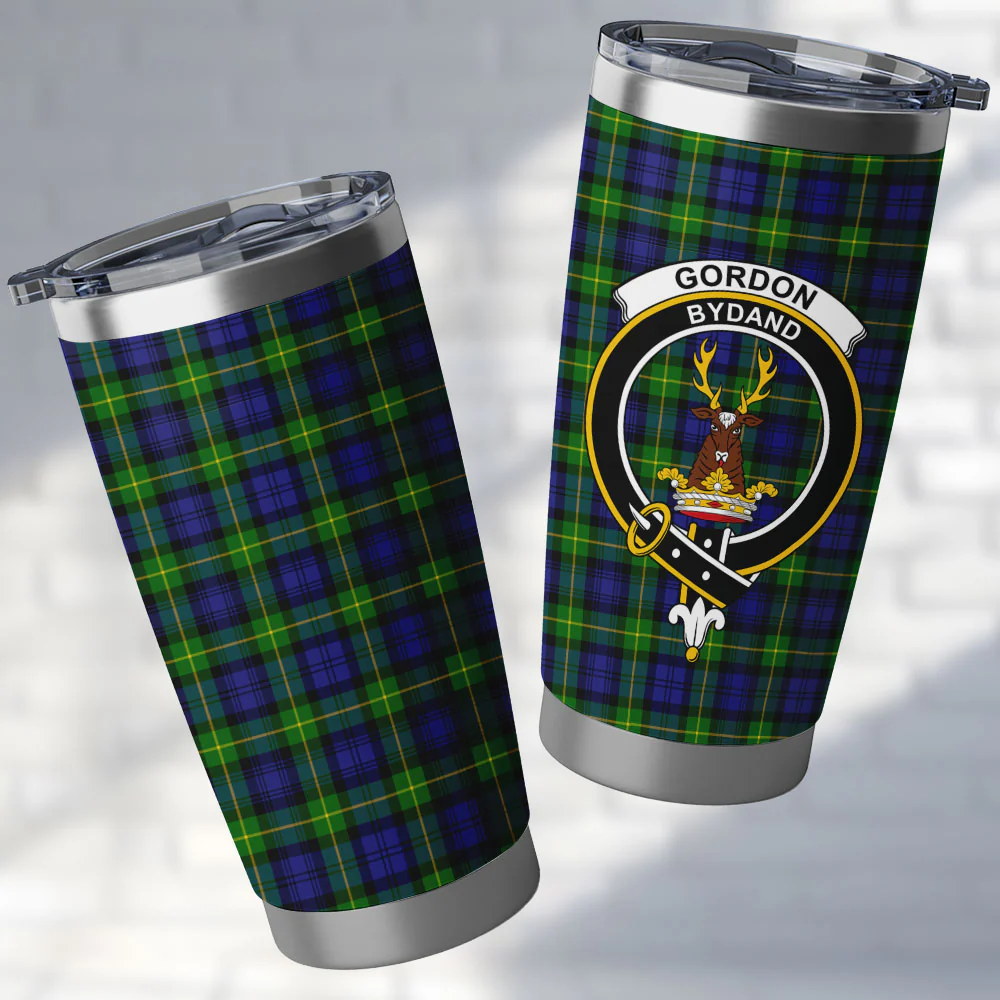 Scottish Gordon Modern Clan Badge Tartan Tumbler