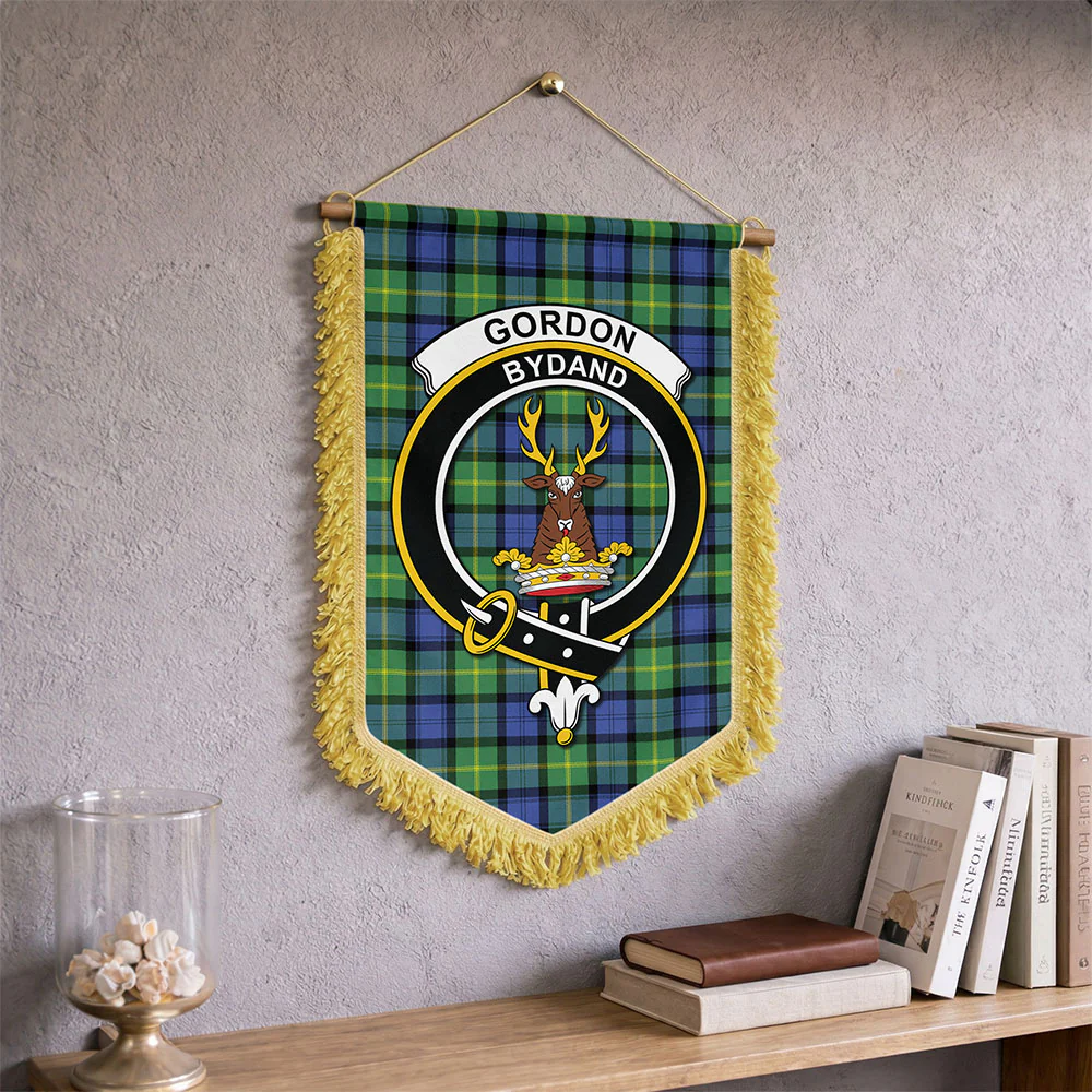 Scottish Gordon Old Ancient Clan Badge Tartan Wall Hanging Banner - Image 2