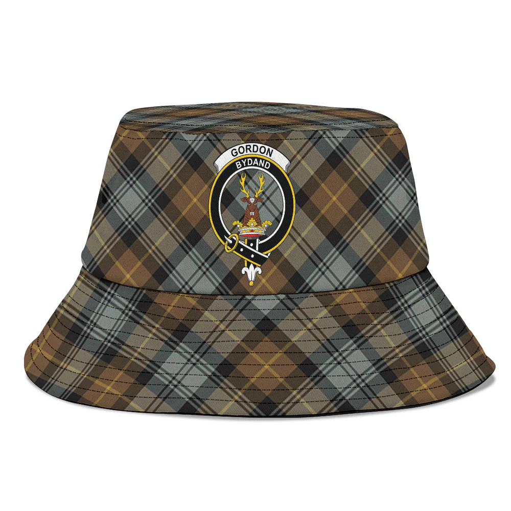 Scottish Gordon Weathered Clan Badge Tartan Bucket Hat - Image 2