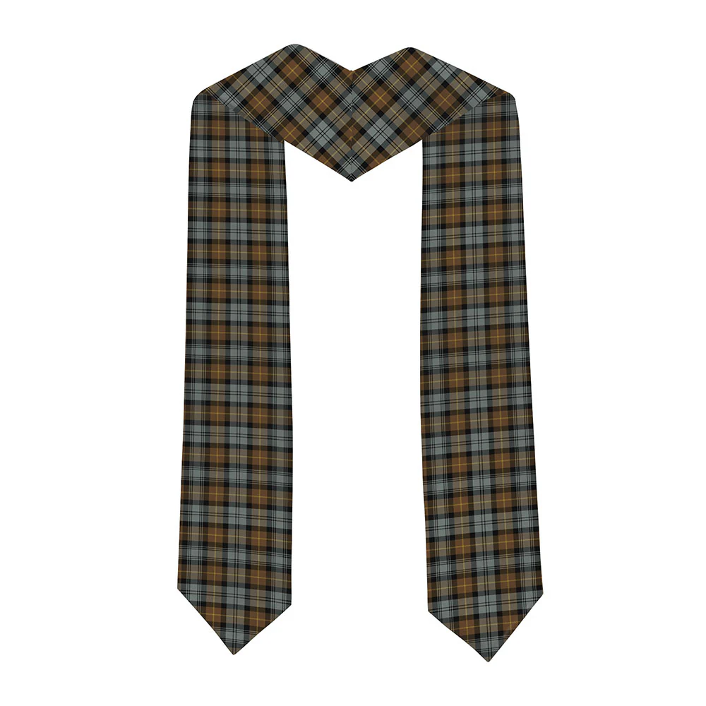 Scottish Gordon Weathered Clan Badge Tartan Graduation Stole Black Gold Honor - Image 2