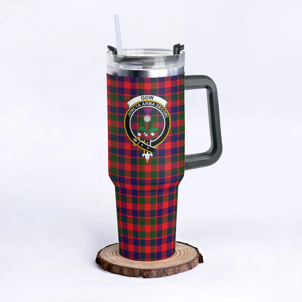Scottish Gow Modern Clan Badge Tartan 40oz Tumbler - Image 6