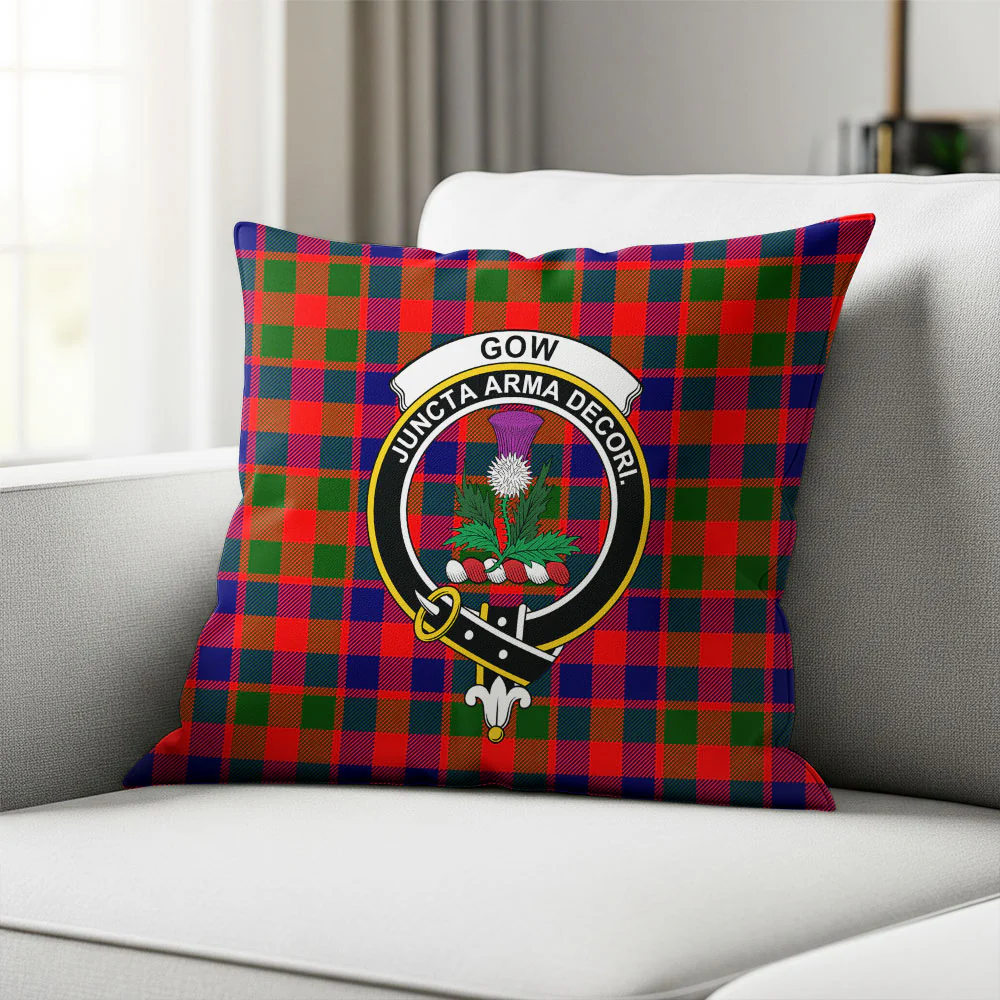 Scottish Gow Modern Clan Badge Tartan Pillow Case - Image 2