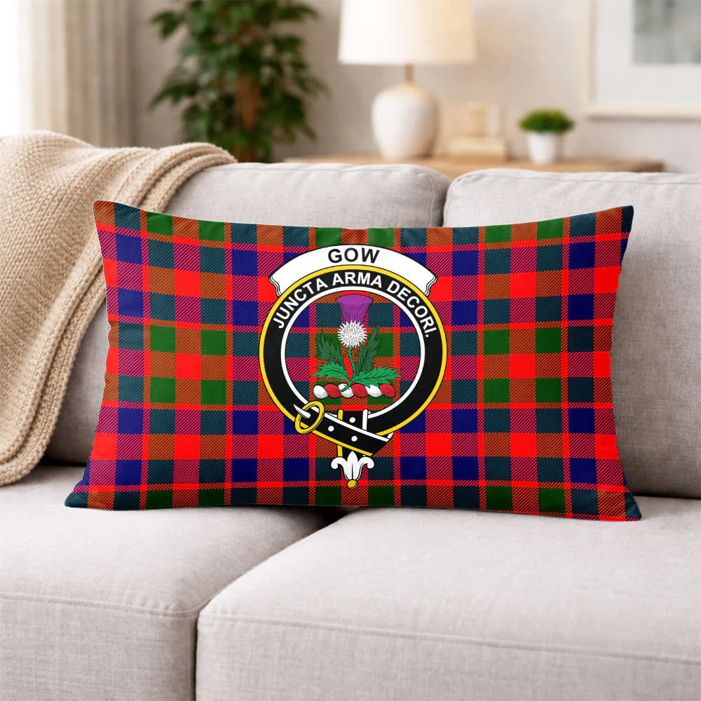 Scottish Gow Modern Clan Badge Tartan Pillow Case - Image 3