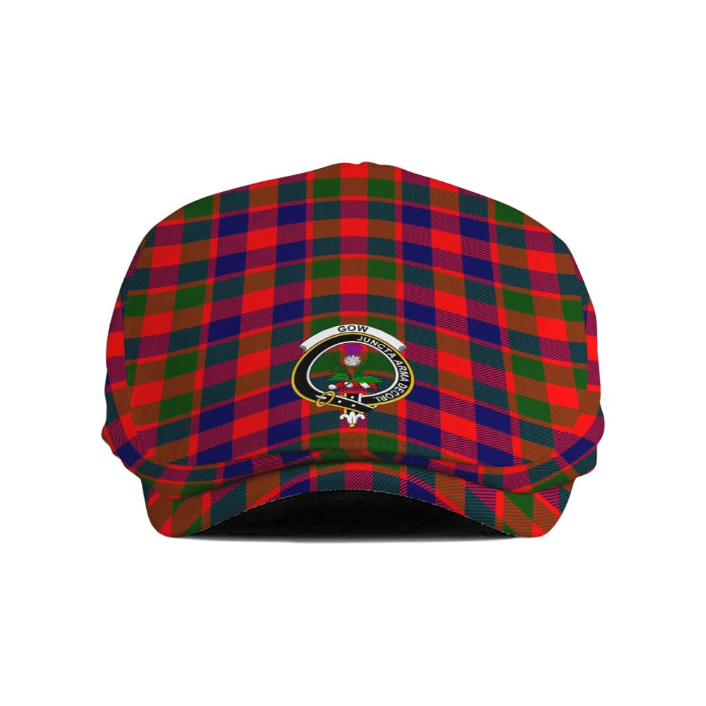 Scottish Gow (of Skeoch) Clan Badge Tartan Flat Cap