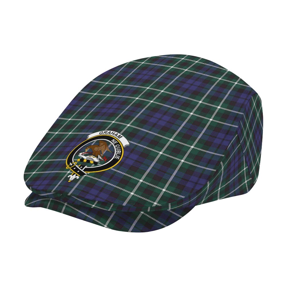 Scottish Graham Clan Badge Tartan Flat Cap - Image 2