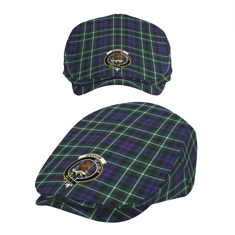 Scottish Graham Clan Badge Tartan Flat Cap - Image 5