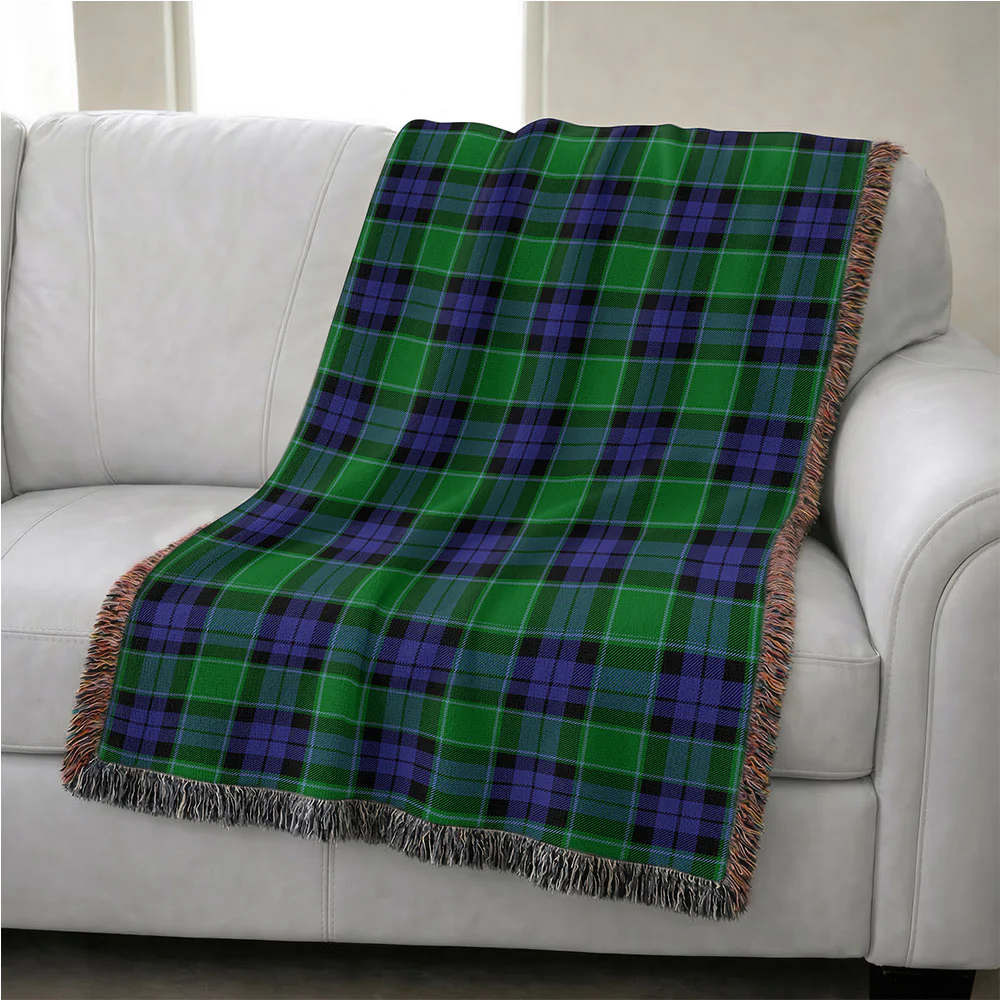 Scottish Graham of Menteith Modern Clan Badge Tartan Woven Blanket - Image 4