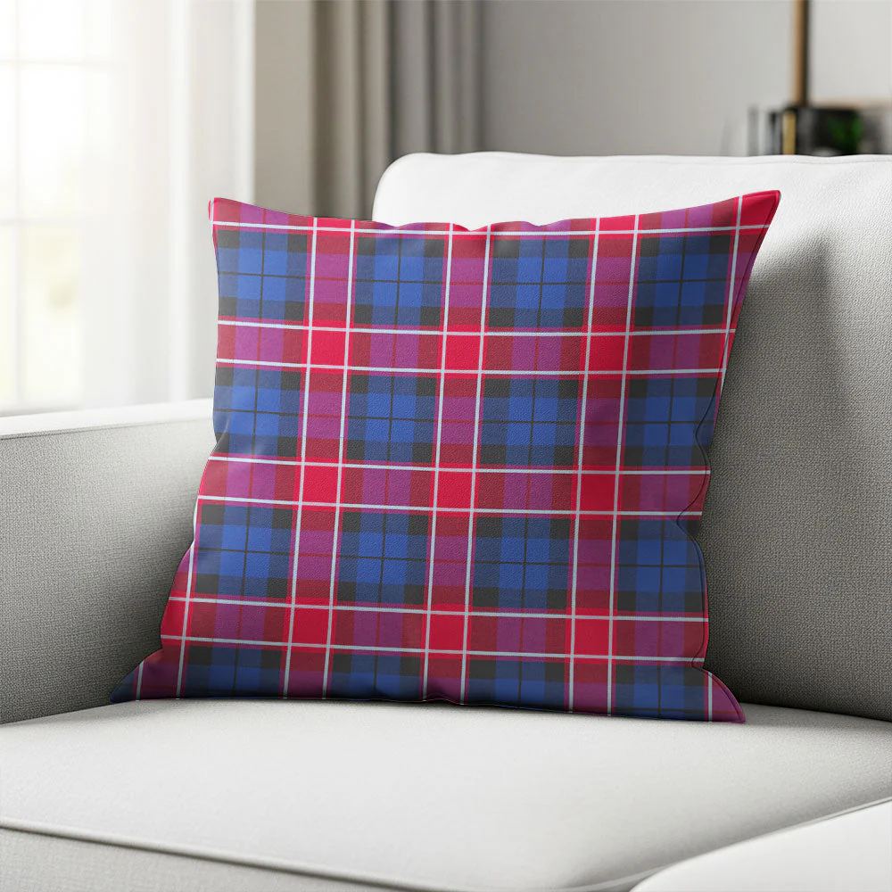 Scottish Graham of Menteith Red Clan Badge Tartan Pillow Case