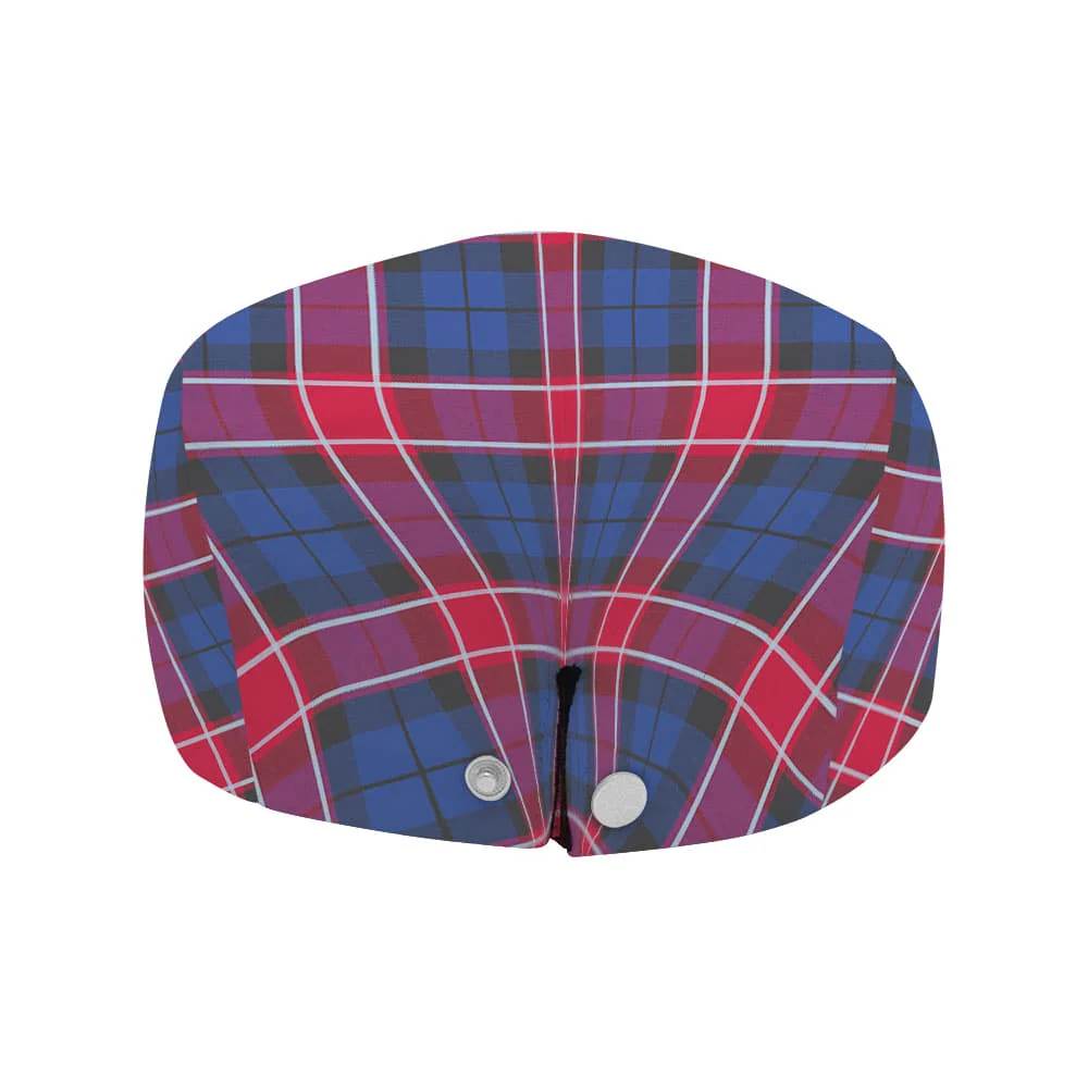 Scottish Graham of Menteith Red Tartan Flat Cap - Image 4