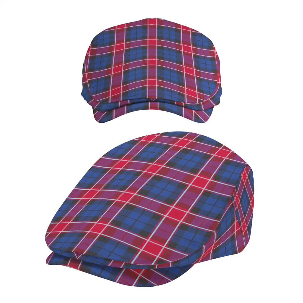 Scottish Graham of Menteith Red Tartan Flat Cap - Image 5