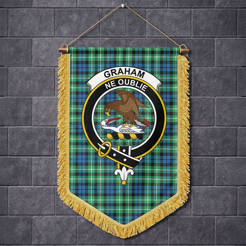 Scottish Graham of Montrose Ancient Clan Badge Tartan Wall Hanging Banner