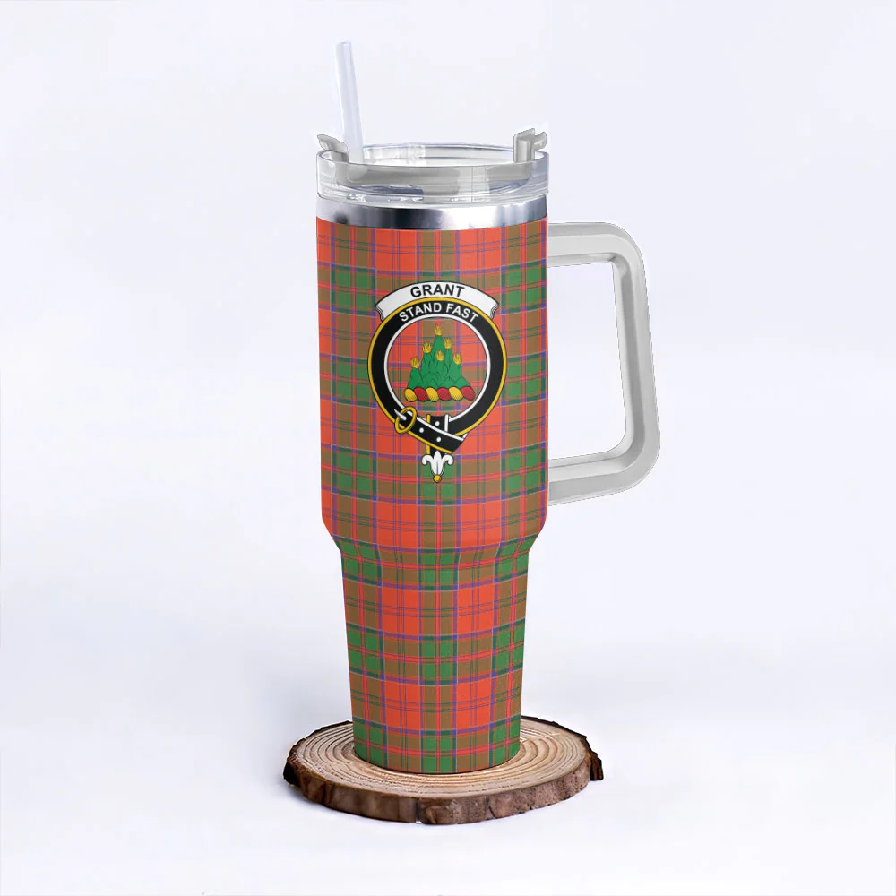 Scottish Grant Ancient Clan Badge Tartan 40oz Tumbler