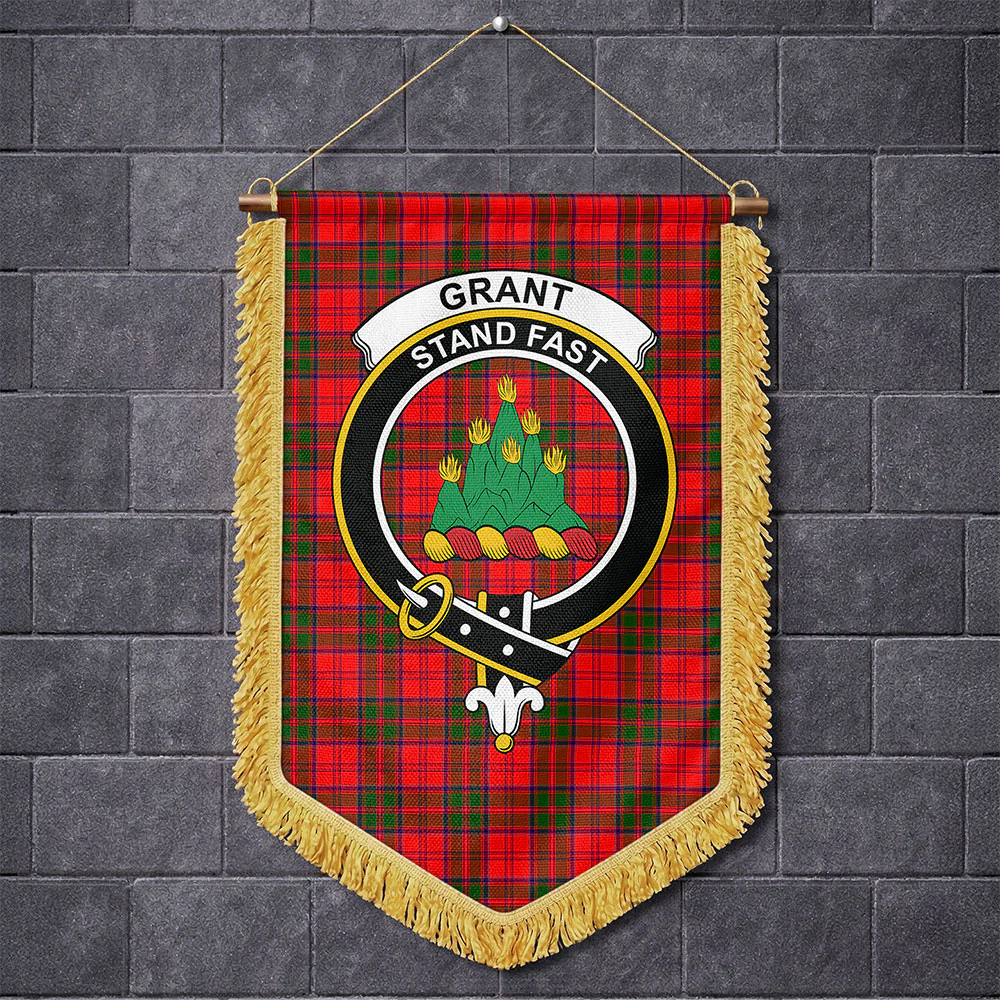 Scottish Grant Modern Clan Badge Tartan Wall Hanging Banner