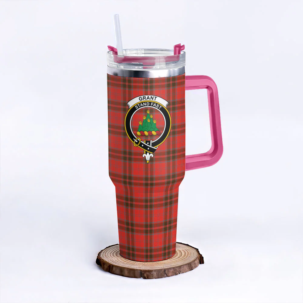 Scottish Grant Weathered Clan Badge Tartan 40oz Tumbler - Image 7