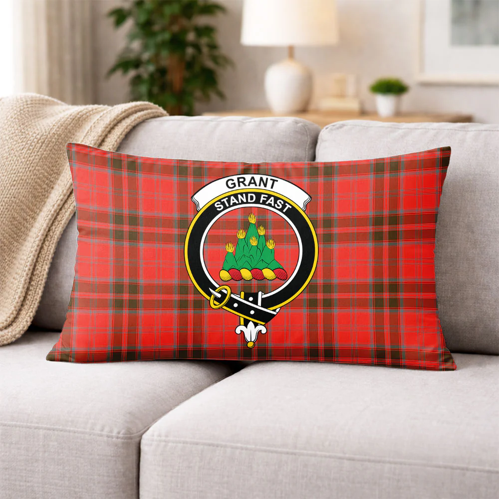 Scottish Grant Weathered Clan Badge Tartan Pillow Case - Image 3