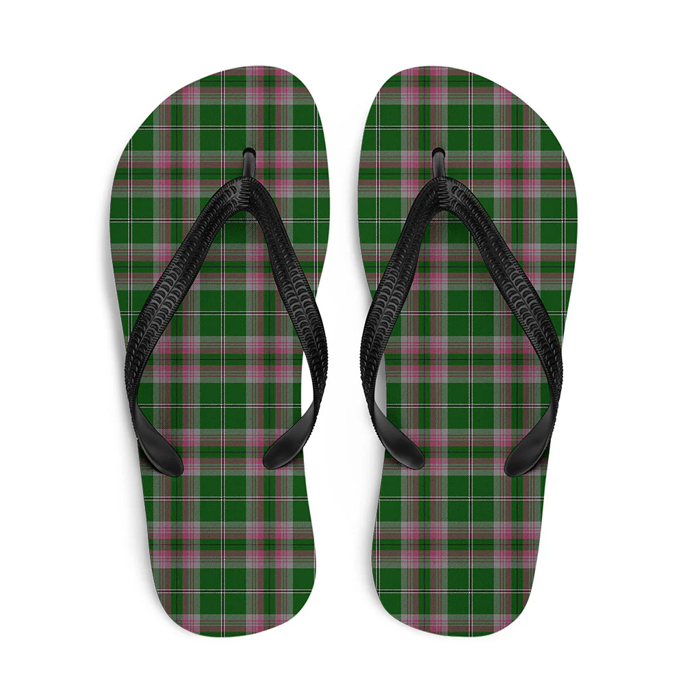 Scottish Gray Hunting Clan Badge Tartan Flip Flops